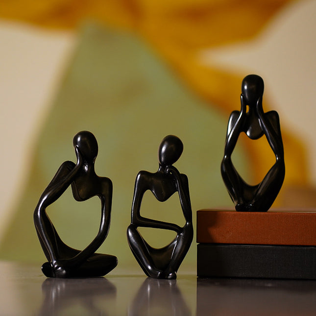 Abstract Thinker Sculpture Set