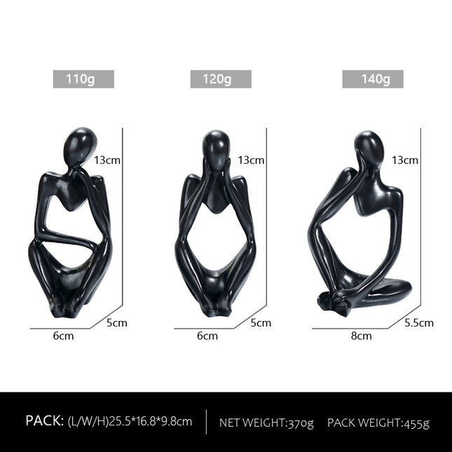 Abstract Thinker Sculpture Set – product detail
