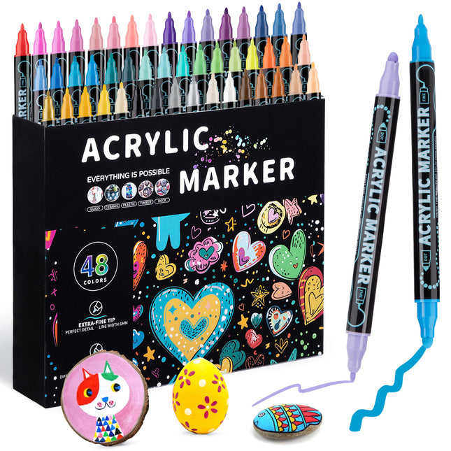 Dual-Tip Acrylic Marker Set
