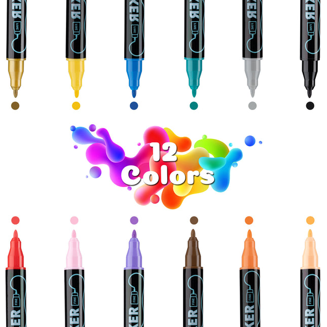Dual-Tip Acrylic Marker Set – product detail