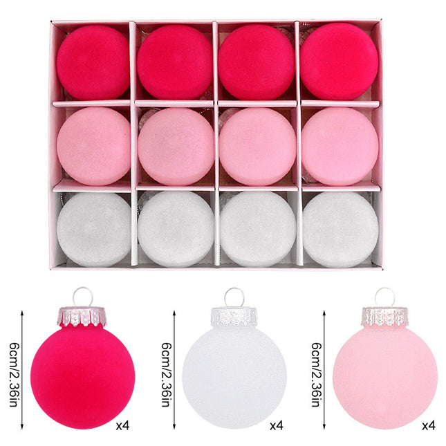 12-Piece Velvet Christmas Ornament Set