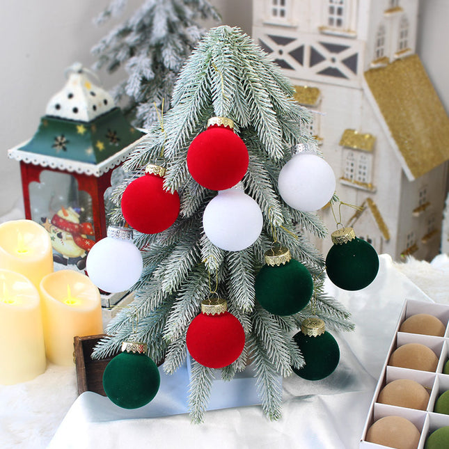 12-Piece Velvet Christmas Ornament Set – product detail