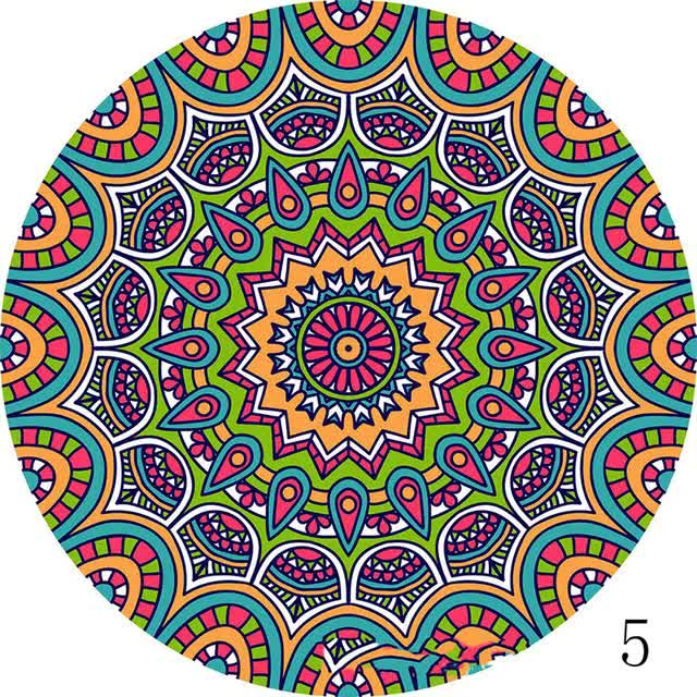 Set of 6 Mandala Ceramic Drink Coasters