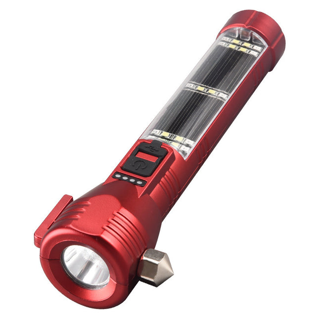Multi-Functional Safety Flashlight Rechargeable Waterproof Emergency Torch with USB Charging High-Lumen for