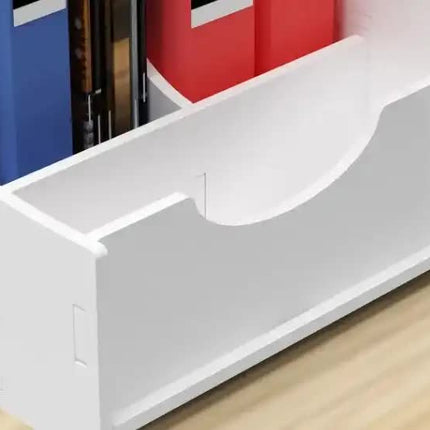 Multi-Functional Desktop Organizer with Document and Stationery Storage - Compact Desk Shelf, 39.5x31x24cm