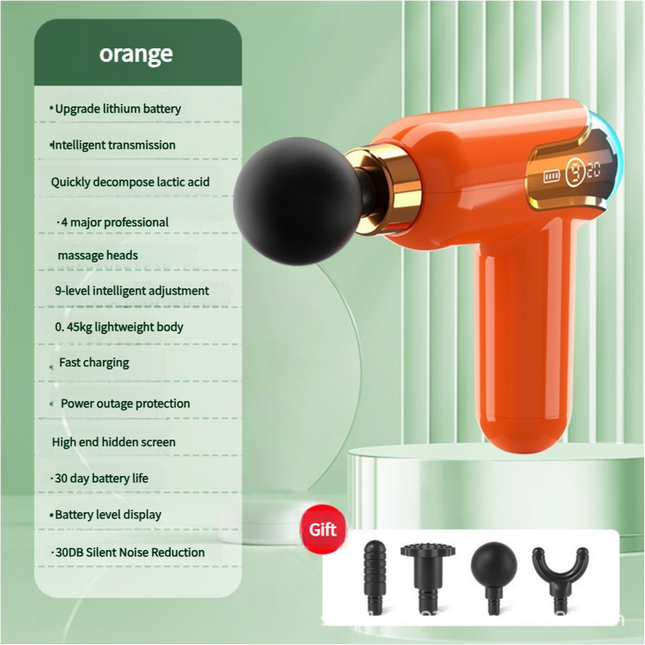 LC002 Orange Portable Massage Gun – product detail