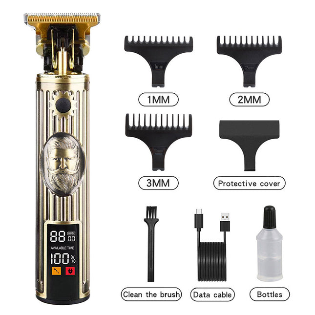 Professional Vintage Beard Design Hair Trimmer