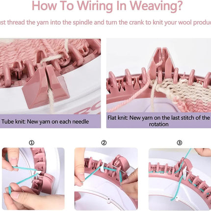 Sentro Mini Knitting Machine - 22 Needle DIY Craft Loom for Hats, Scarves & Accessories