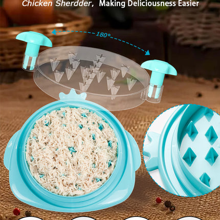 2pcs Red New Chicken Shredder - Effortless Chicken Breast Shredding Tool for Meal Prep and Baby Food