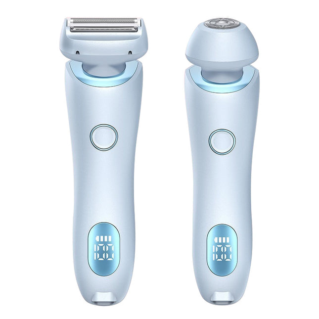 Blue 2-in-1 Electric Razor for Women