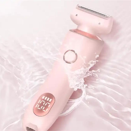 Pink 2-in-1 Electric Razor for Women - Multifunctional Rechargeable Hair Removal Shaver