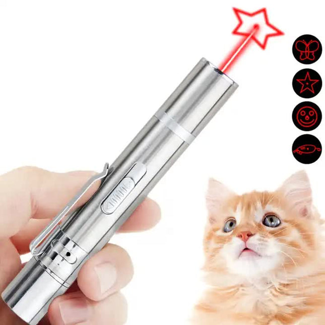 2PCS USB Rechargeable Multifunctional Laser Pointer for Cats