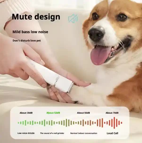 White T70 4-in-1 Pet Grooming Kit Full Body Detail Paw Hair Trimmer & Nail Grinder – product detail