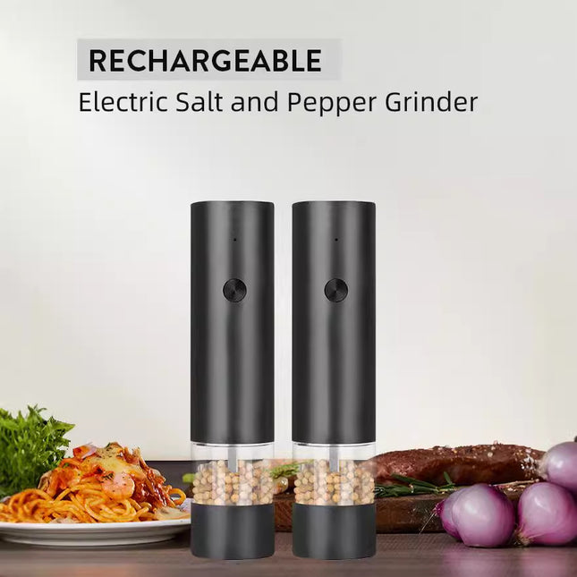Rechargeable Electric Salt and Pepper Grinder Set (Includes Two Grinders) – product detail