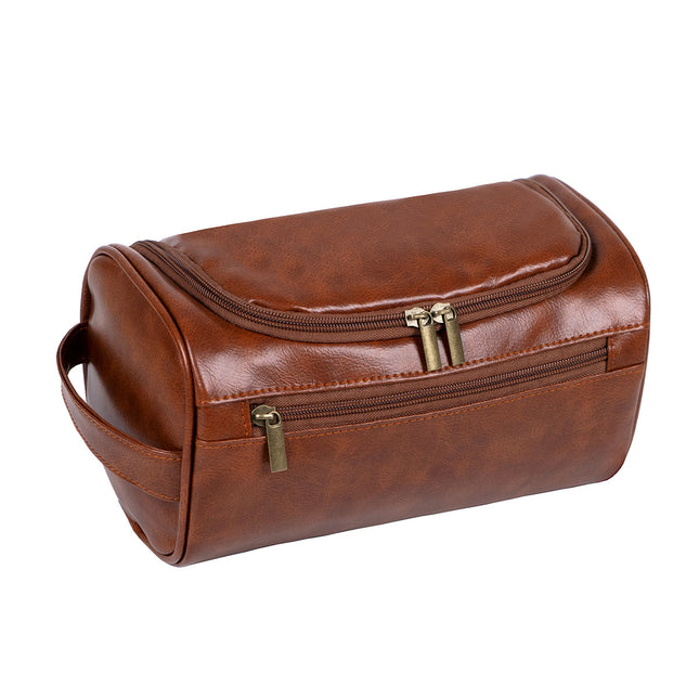 Brown Large Capacity Travel Toiletry Bag