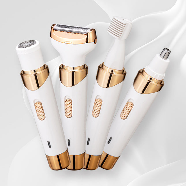 Women's 4-in-1 Electric Hair Removal Razor for Sensitive Areas