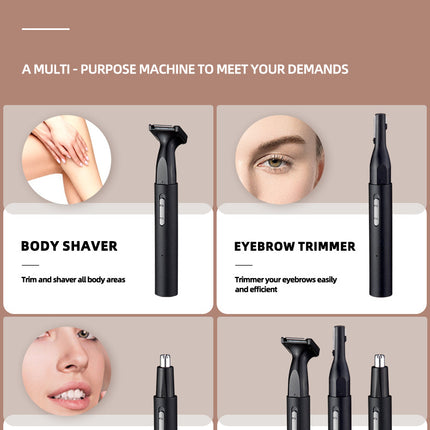3-in-1 Women's Hair Removal Trimmer - Intimate Grooming & Shaving Kit for Smooth Skin