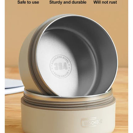 Blue 304 Stainless Steel Microwave-Safe Lunch Box Set (2-Pack) with Insulated Bag, Removable liner, 400+600ML