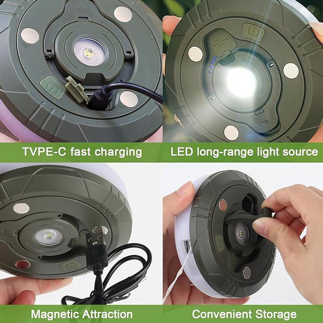 L828-10m LED Color Camping Light with Tape Measure & 2000mAh Battery – product detail