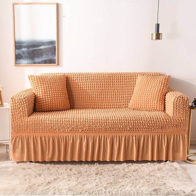 Elastic sofa cover orange (235-300cm) V888-ELOSUNG1210