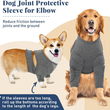 XXL Pet Front Leg Protective Sleeve - Elastic Dog Leg Guard for Post-Surgery Protection, Prevents Licking and Biting