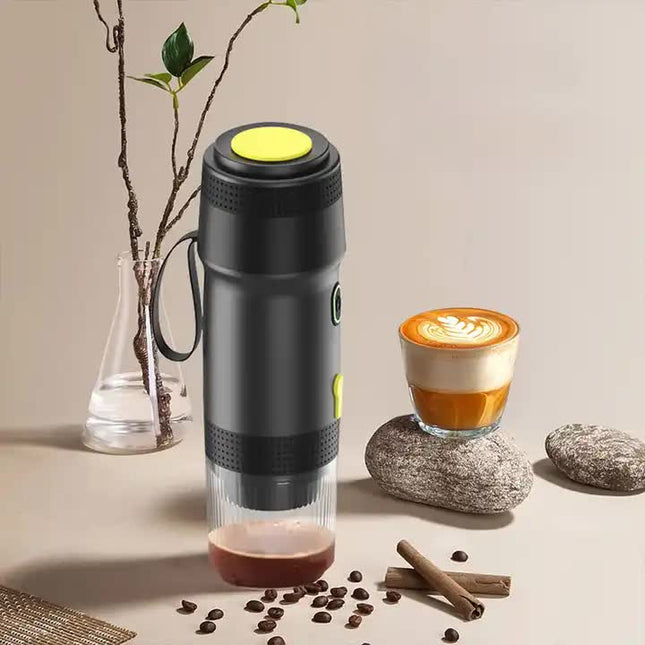 Black Portable Fully Automatic Espresso Coffee Machine