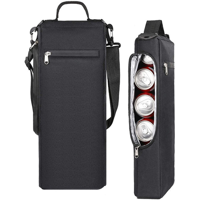 Golf Beer and Soda Insulated Cooler Bag with Shoulder Strap Outdoor Can Beverage Storage Tote