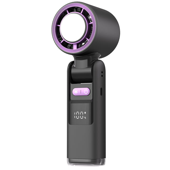 Black Portable Handheld High-Speed Cooling Fan
