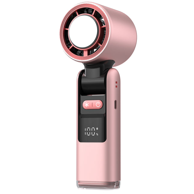 Pink Portable Handheld High-Speed Cooling Fan
