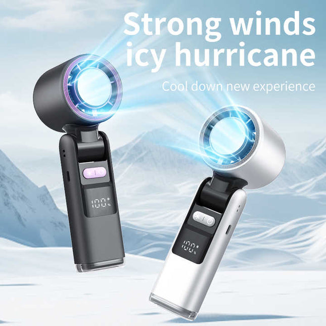 Pink Portable Handheld High-Speed Cooling Fan – product detail