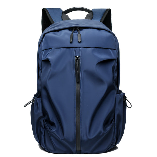 Blue Business Casual Laptop Backpack with USB Charging Port