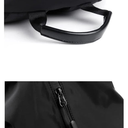 Black Business Casual Laptop Backpack with USB Charging Port - Travel, Work, and Student Use