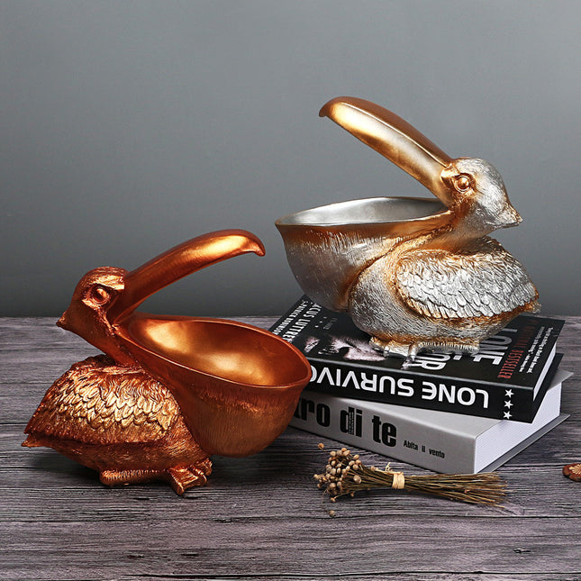 White Pelican Resin Decor Bowl – product detail