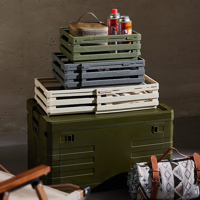 Green Foldable Industrial Storage Crates – product detail