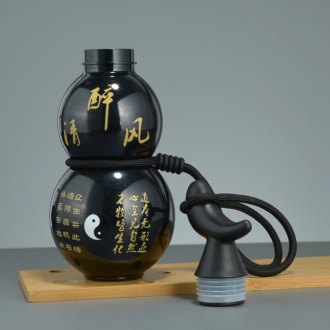 750ml Inspired Gourd Water Black Plastic Bottle – product detail