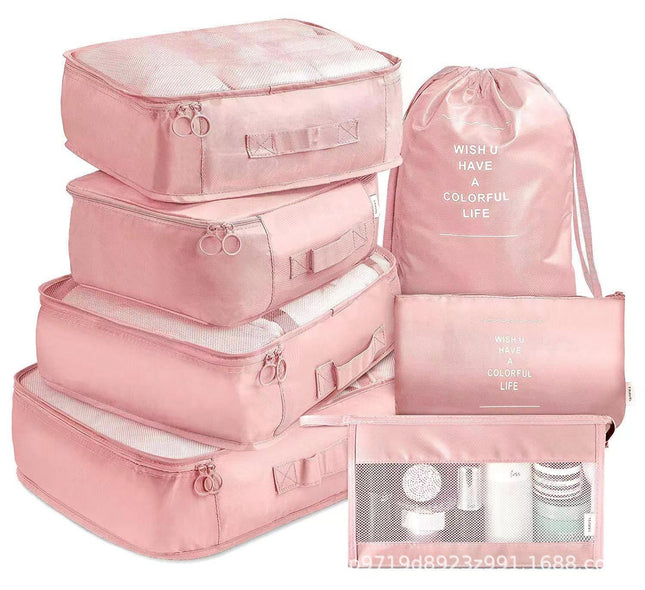 Pink Travel Packing Cube Set