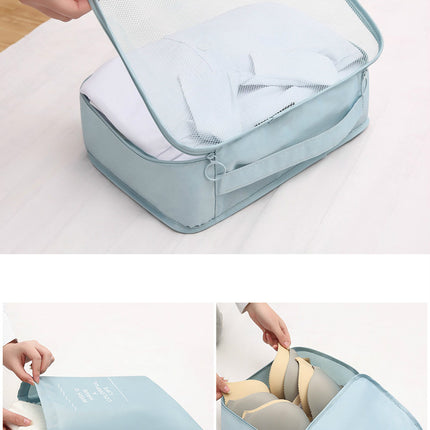 Pink Travel Packing Cube Set - 7-Piece Luggage Organizer for Clothes, Toiletries, and Accessories