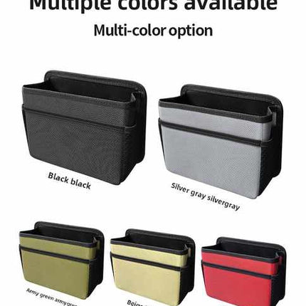 Grey Upgraded Waterproof Car Storage Bag - Multi-Position Hanging Organizer