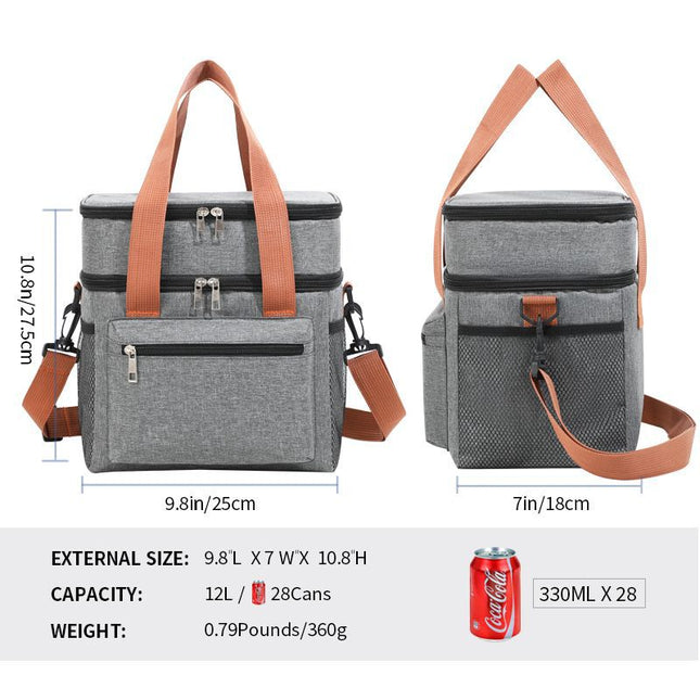 Grey Waterproof Insulated Lunch Bag – product detail