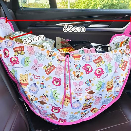 Green Car Back Seat Organizer Hammock - Portable Storage Solution