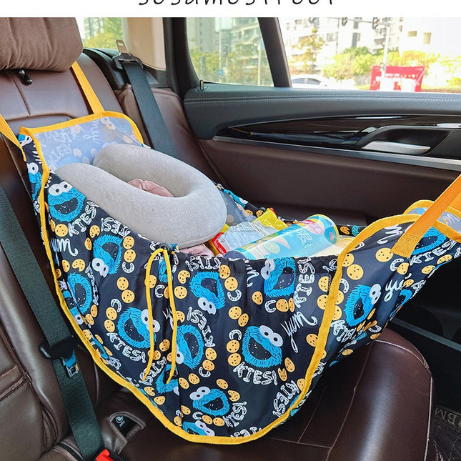 Nevy Blue Car Back Seat Organizer Hammock