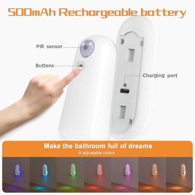 LED Motion Sensor Toilet Night Light – product detail