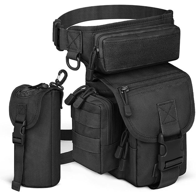Black Outdoor Tactical Military Leg Bag