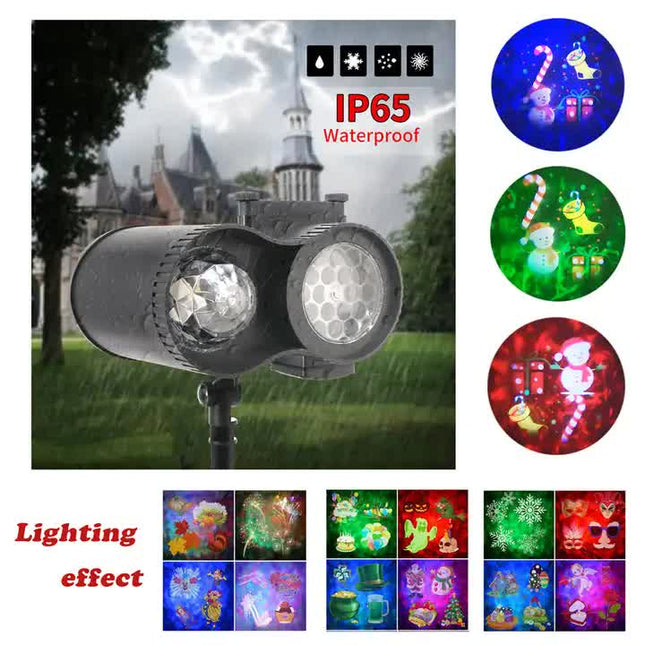 Ground Insert Outdoor Waterproof Lawn Dual-Tube Projection – product detail