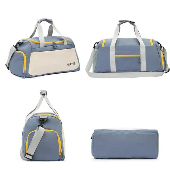 Green Large Capacity Gym Bag with Wet and Dry Separation