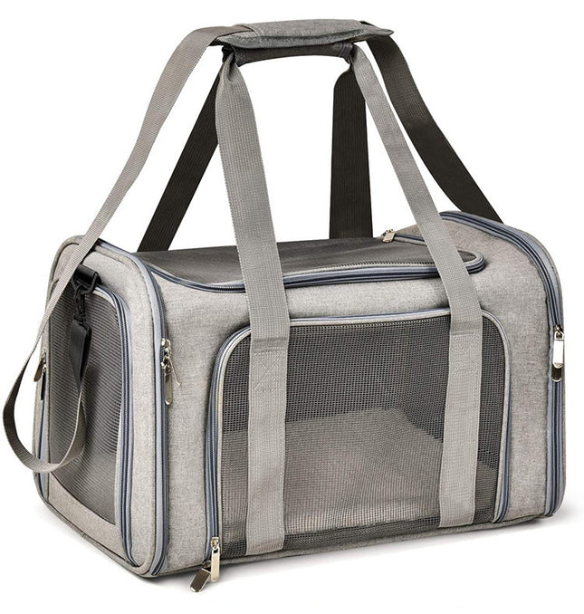 L Grey Portable Foldable Pet Carrier V888-ELOSUNG13132