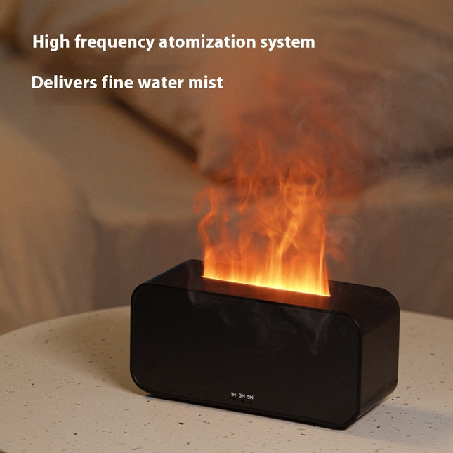 White Timing Simulation Aroma Diffuser Usb Household Flame Humidifier Aromatherapy Machine Spray Air Flame – product detail