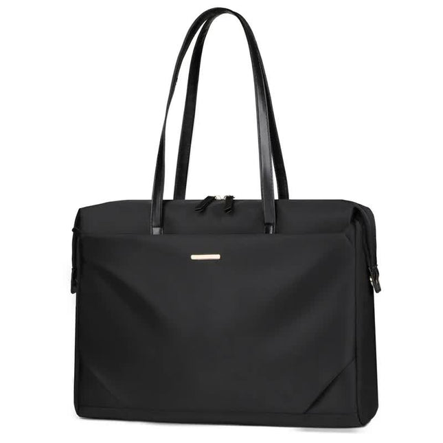Black Women s Work Tote Bag New Fashionable Laptop Bag Large Capacity Business Briefcase Commute & Office