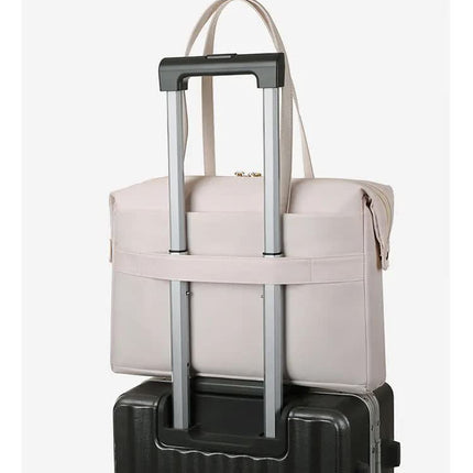 White Women’s Work Tote Bag – New Fashionable Laptop Bag, Large Capacity Business Briefcase, Commute & Office Tote
