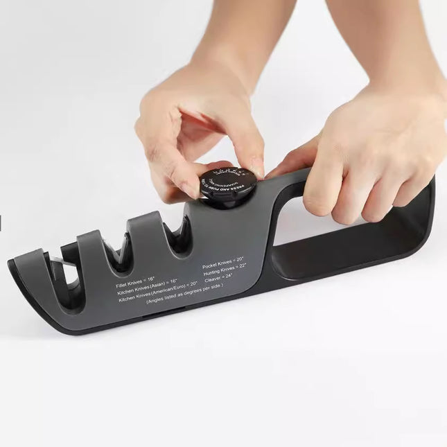 Adjustable Multi-Functional Knife Sharpener with Angle Control for Kitchen Tools Scissors and Blades – product detail